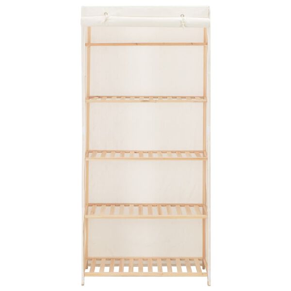 vidaXL Wardrobe White 79x40x170 cm Fabric