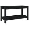 vidaXL Garden Bench Black 82,5x35x45 cm Solid Wood Pine