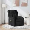 vidaXL Massage Recliner Chair Black Fabric