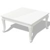 vidaXL High Gloss Coffee Table | High gloss white | MDF and Plastic | 80 cm