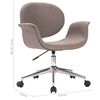 vidaXL Swivel Dining Chairs 4 pcs Taupe Fabric