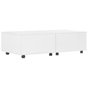 vidaXL Coffee Table High Gloss White 120x60x35 cm
