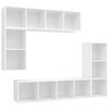 vidaXL TV Cabinet Set | White | Engineered wood | Standard | Storage