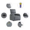 vidaXL Massage Recliner Chair Grey Faux Leather