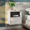 vidaXL Wall-mounted Bedside Cabinet Concrete Grey