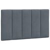 vidaXL Headboard Cushion "Hanko" Dark Grey 90 cm Velvet