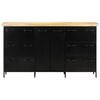 vidaXL Sideboard 140x38x76 cm Rough Mango Wood