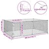 vidaXL Outdoor Dog Kennel with Door 3x2x1 m Galvanised Steel