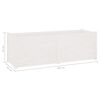 vidaXL Garden Planter White 150x50x50 cm Solid Pinewood
