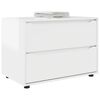 vidaXL Storage Cabinet High Gloss White 80 x 48 x 57 cm