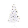 vidaXL Artificial Pre-lit Christmas Tree with Baubles White 210 cm