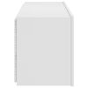 vidaXL TV Wall Cabinet with LED Lights White 100x35x41 cm