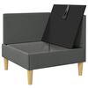 vidaXL Storage Ottoman Dark Grey