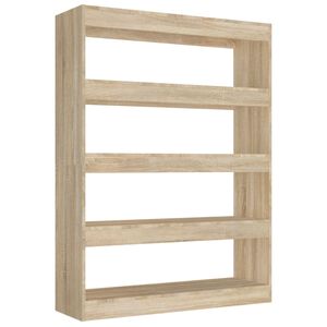 vidaXL Book Cabinet | Sonoma oak | Engineered wood | Medium | Book Cabinet