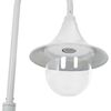 vidaXL Garden Post Light E27 120 cm Aluminium White