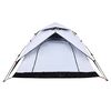 vidaXL Camping Tent Dome 4-Person White Blackout Fabric Quick Release