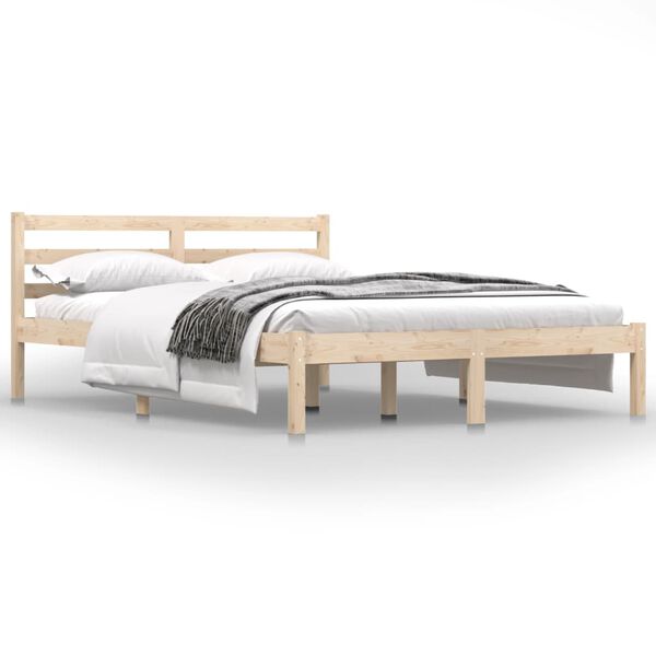 vidaXL Bed Frame without Mattress 135x190cm Double