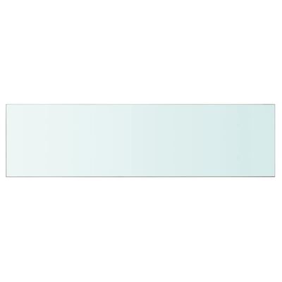 vidaXL Shelf Panel Glass Clear 110x30 cm