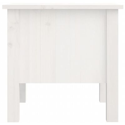 vidaXL Side Table White 40x40x39 cm Solid Wood Pine