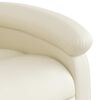 vidaXL Electric Stand up Massage Recliner Chair Cream Faux Leather