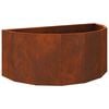 vidaXL Planter Rusty 90 x 45 x 35 cm Weathering Steel