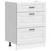 vidaXL Kitchen Base Cabinet Porto White Engineered Wood