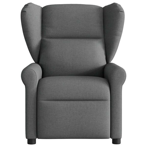 vidaXL Massage Recliner Chair Dark Grey Fabric