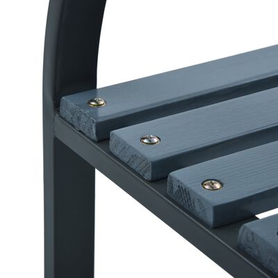 vidaXL Garden Bench 120 cm Grey Wood | vidaXL.com.au