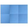 vidaXL Floor Mats 6 pcs 2.16 ㎡ EVA Foam Blue