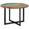 vidaXL Dining Table | Multicolour | Solid reclaimed wood | Medium | Sleek