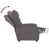 vidaXL Recliner Chair Grey Faux Leather
