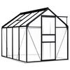vidaXL Greenhouse with Base Frame Anthracite Aluminium 4.75 m²