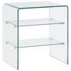vidaXL Coffee Table 50x40x56 cm Tempered Glass