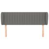 vidaXL Headboard with Ears Dark Grey 147 cm Fabric