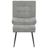 vidaXL Relaxing Chair with Stool Light Grey Velvet