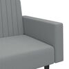 vidaXL 2-Seater Sofa Bed Light Grey Velvet