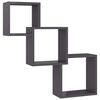 vidaXL Wall Shelf | High gloss grey | Engineered wood | Medium