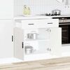 vidaXL Kitchen Base Cabinet Porto White Engineered Wood
