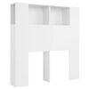 vidaXL Headboard Cabinet White 100x18,5x102,5 cm