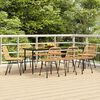 vidaXL 9 Piece Garden Dining Set Poly Rattan