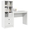 vidaXL Desk with Drawer 2 pcs White