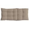 vidaXL Highback Chair Cushions 6 pcs Taupe Oxford Fabric