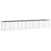 vidaXL Chicken Cage with Roof Anthracite 603x98x90 cm Galvanised Steel