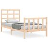 vidaXL Bed Frame without Mattress 90x190 cm Single Solid Wood Pine