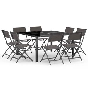 vidaXL Outdoor Dining Set | Anthracite and grey