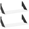 vidaXL Wall Shelves 2 pcs White 50 x 20 x 17 cm