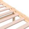 vidaXL Bed Frame without Mattress Solid Wood 135x190 cm Double Double