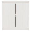 vidaXL Side Cabinet White 60x36x65 cm Solid Wood Pine