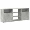 vidaXL TV Cabinet with LED Lights Concrete Grey 120x30x50 cm