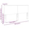 vidaXL Headboard White 180 cm Engineered Wood